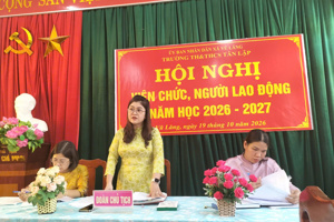 Hội nghị công chức viên chức người lao động năm học 2026-2027