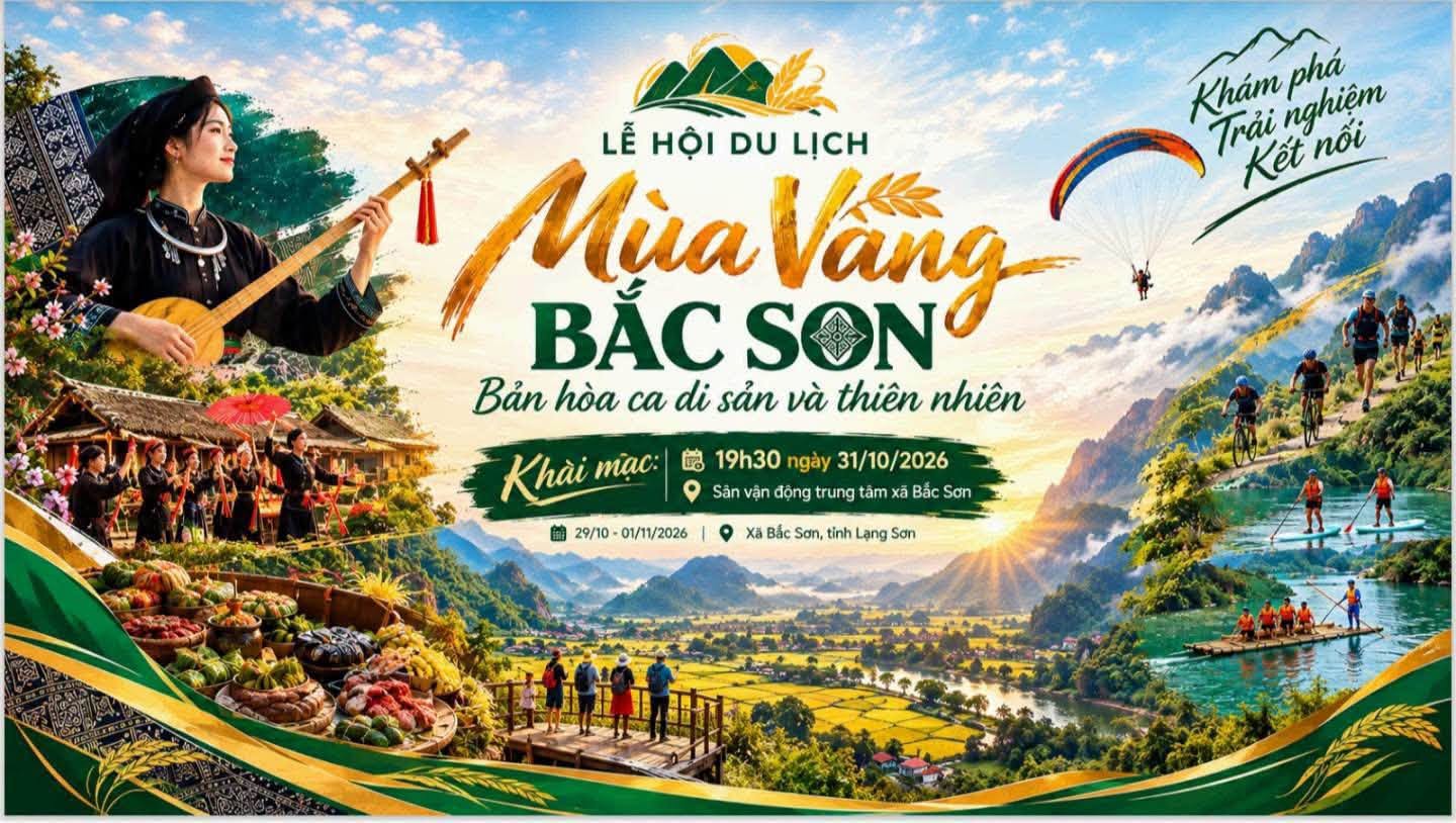 thông tin chuỗi 03 cuộc thi trong khuôn khổ Lễ hội Mùa vàng Bắc Sơn năm 2026